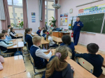 Сотрудник «Мособлпожспас» провел урок безопасности в Немчиновском лицее